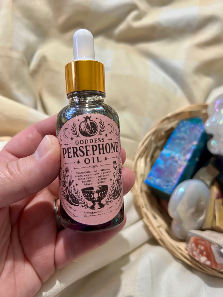 Goddess Persephone Oil - Luxurious Aromatic Blend for Rituals & Self-Care witchcraft goddess oil - 30ml Bottle - Cosmetic