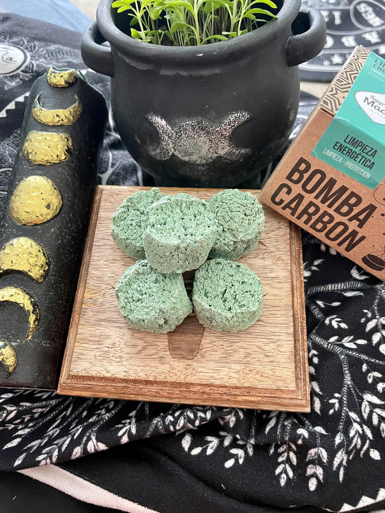 Bomba Carbon Smudge Bombs | Prosperity | Calm | Protection | Charcoal Disks | Incense | Herbal | Herbs | Witchcraft | Wicca | Sagrada Madre