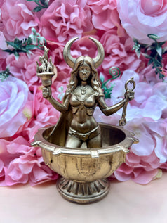 Hecate/Hekate Offering Bowl Resin Statue | Figure | Offering | Worship | Goddess | Witchcraft | Wiccan | Pagan | Home Decoration | Witchy