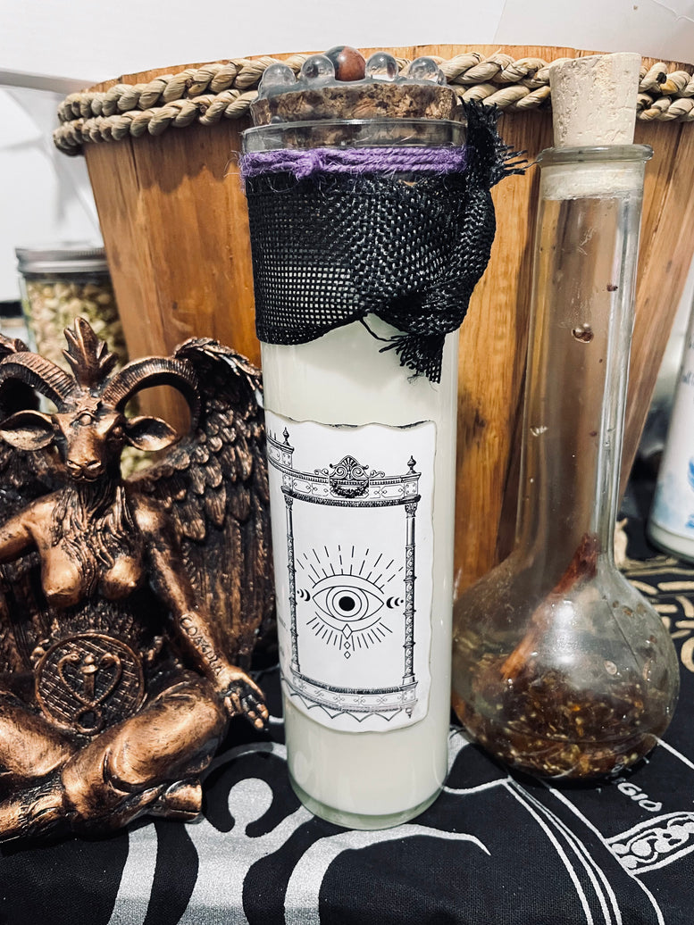 Hex Removal/Return To Sender Jar Spell Candle | Hex | Banish | Evil Eye | Spells | Witchcraft | Wiccan | Pagan | Occult | Herbs | Crystals