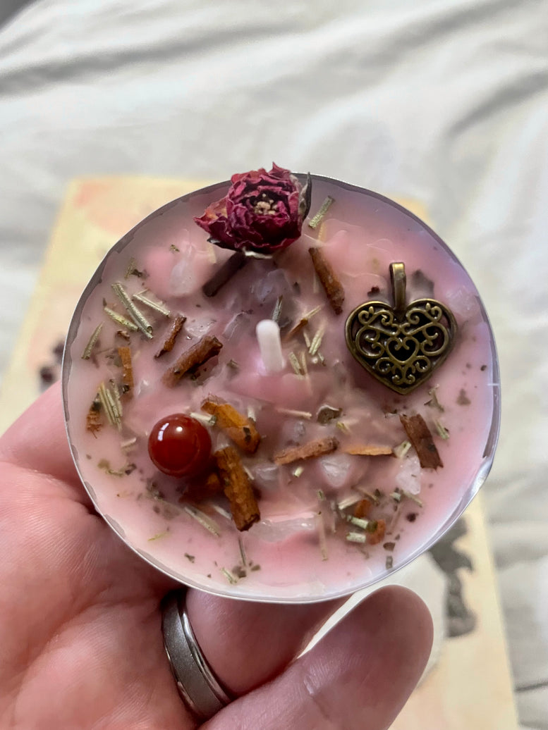 Aphrodites Love/Self Love Spell Tea Light Candles | Goddess | Healing | Spell Candles | Deity | Wiccan | Pagan | Altar | Gift | Crystals