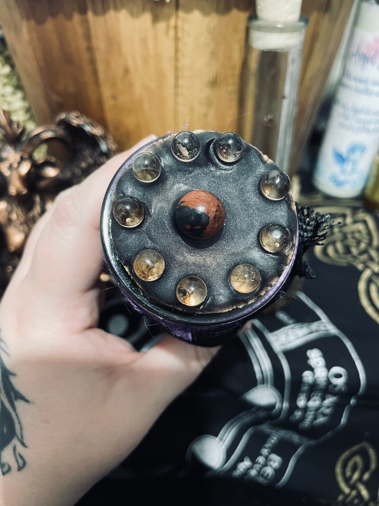 Hex Removal/Return To Sender Jar Spell Candle | Hex | Banish | Evil Eye | Spells | Witchcraft | Wiccan | Pagan | Occult | Herbs | Crystals