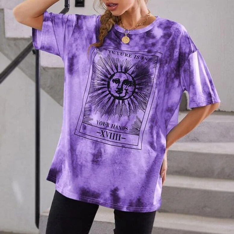 Tie Dye Sun Print T-Shirt