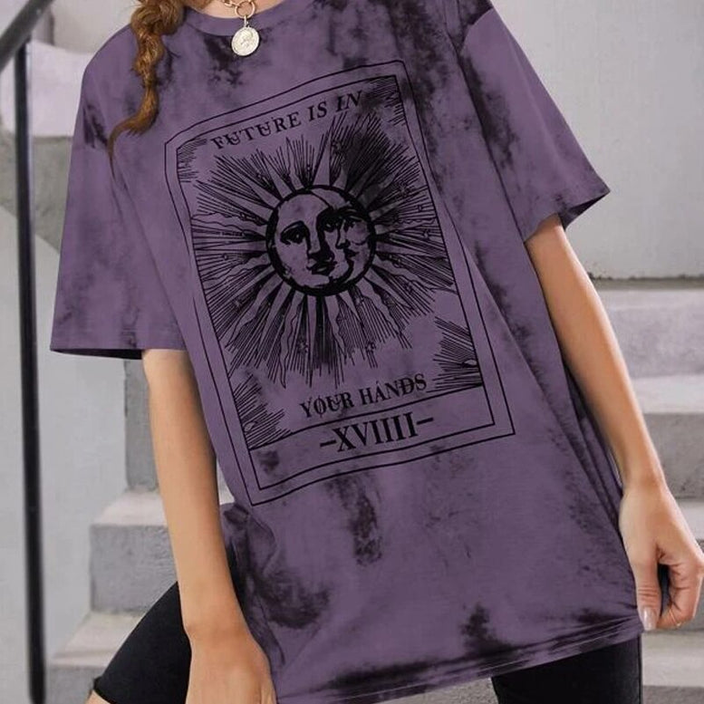 Tie Dye Sun Print T-Shirt
