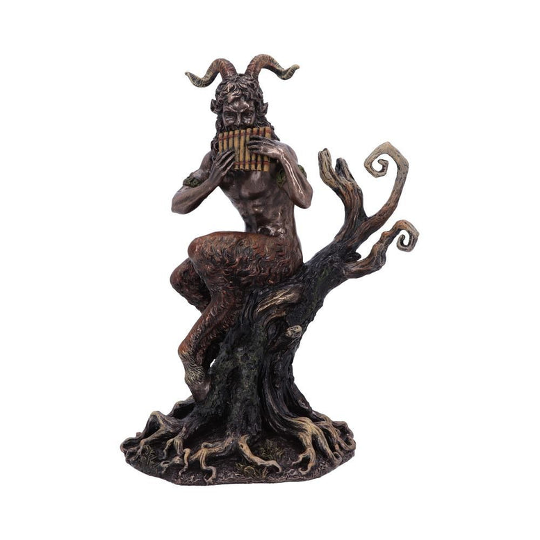 Bronze Mythological Pan's Melody Figurine 24cm