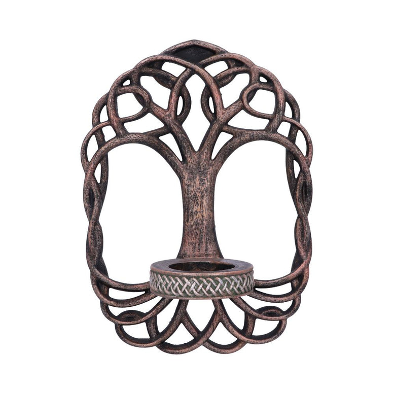 Celtic Tree of Life Wall Hanging Candle Holder 26cm