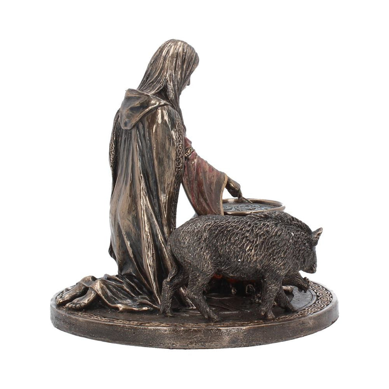 Bronze Welsh Goddess Ceridwen Figurine 17cm
