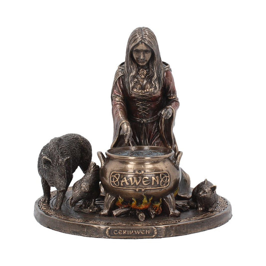 Bronze Welsh Goddess Ceridwen Figurine 17cm