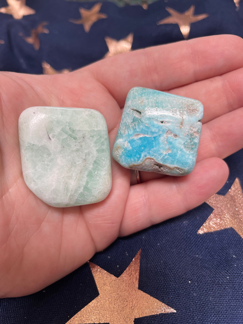 Blue Aragonite Tumble stones | Pagan | Witchcraft | Wiccan | Crystal | Reiki | Chakra | Ornament | Healing