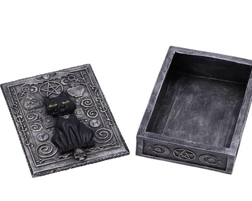 Familiar Spell Black Cat Sigil Trinket Box 13.7cm