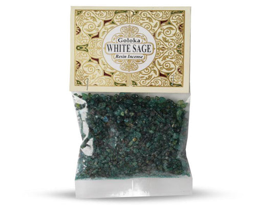 Goloka White Sage Resin Incense - 30g Pack