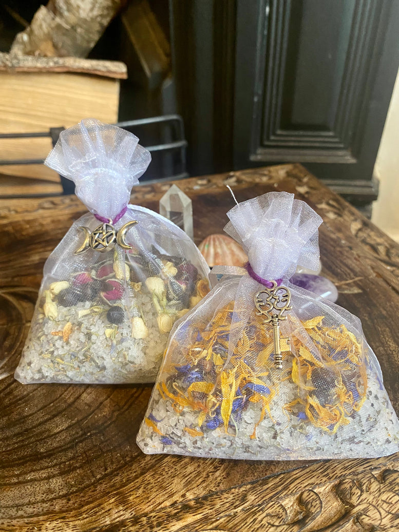 Third Eye Awakening & a Full Moon Ritual Bath Tea Gift Set | Witchcraft | Wiccan | Pagan | Bath Salts | Aromatherapy | Herbs