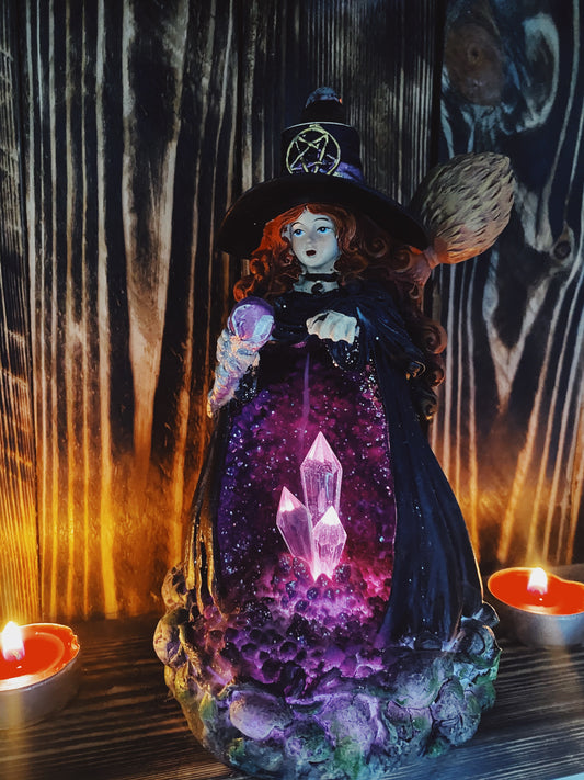 Witch Backflow Incense Crystal Cave Burner
