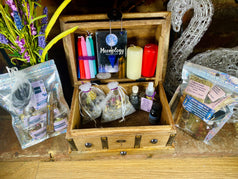 Eclectic Witch Chest of Rituals & Supplies | Witchcraft | Wiccan | Pagan | Witch Kit | Baby Witch | Crystals | Incense | Herbs | Oils