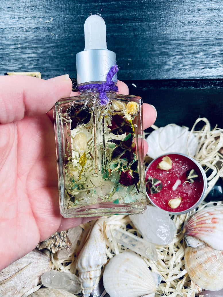 Self-love & Healing Ritual Oil including Spell Candle | Witchcraft | Wiccan | Pagan | Love Spell | Oil | Essential Oils