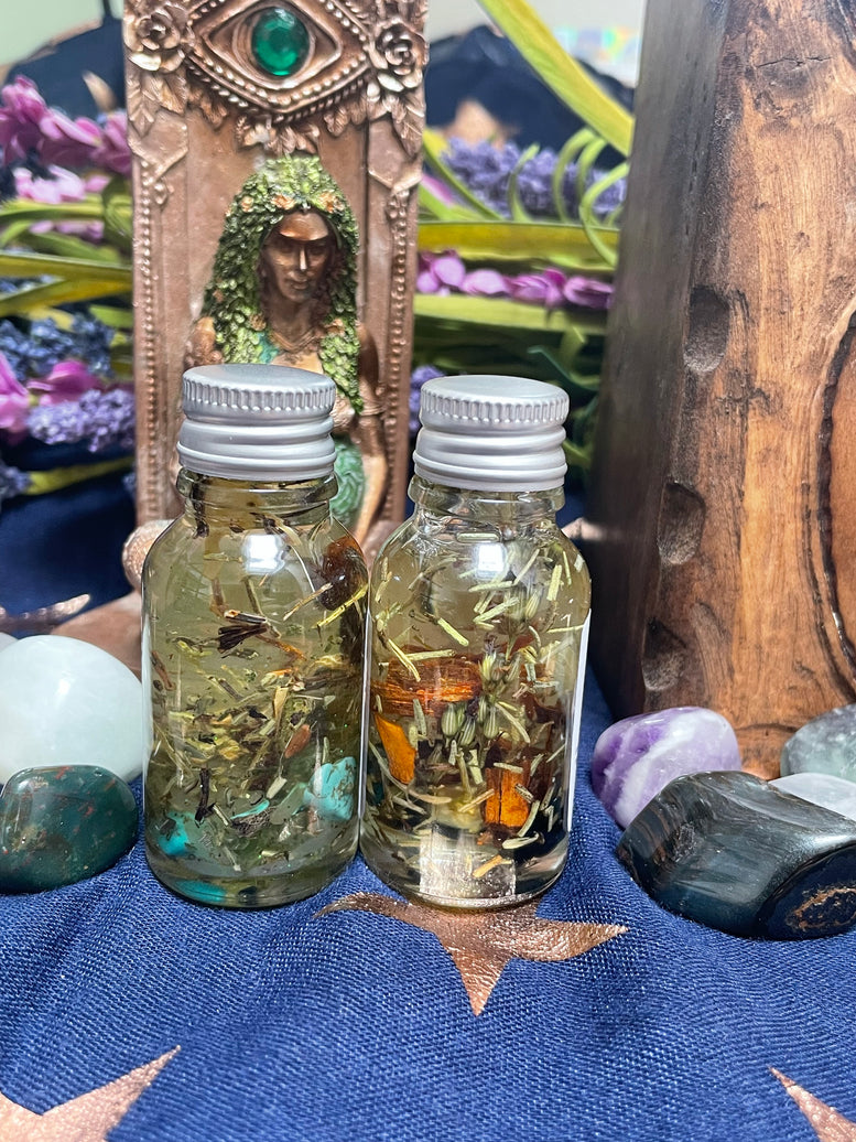 Mother Earth/Gaia & Baphomet Ritual Oil | Offering | Deity | Goddess | Horned God | spell Oil | Growth | | Pagan | Witchcraft | Wicca