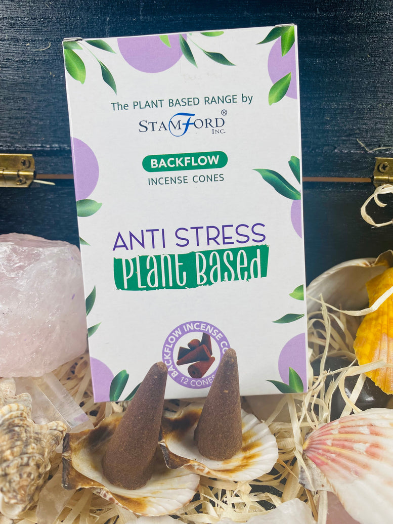 Stamford Plant Based Backflow Incense Cones | vegan | Pagan | Wiccan | Witchcraft | Incense | Aromatherapy | Lavender | Stress Relief | Sage