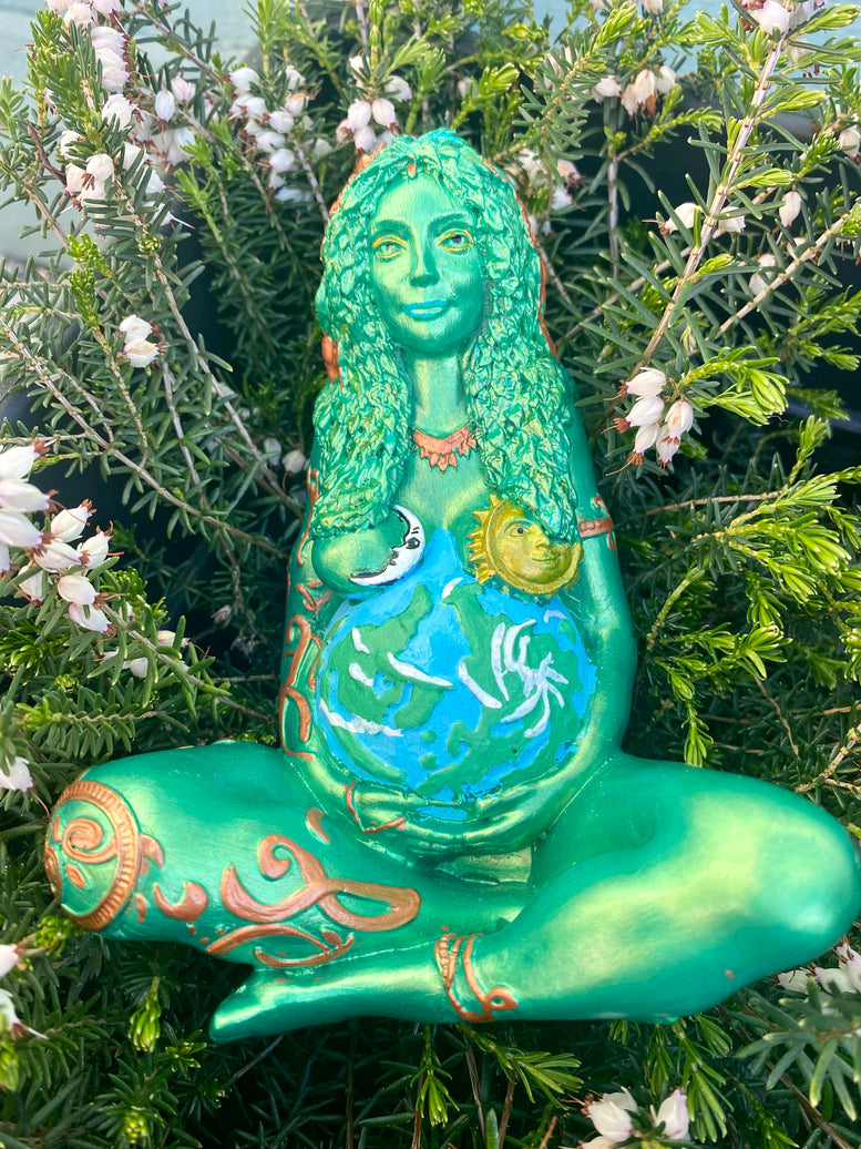 15cm Mother Earth Gaia Hand Painted Statue | Witchcraft | Wiccan | Pagan | Deity | Goddess