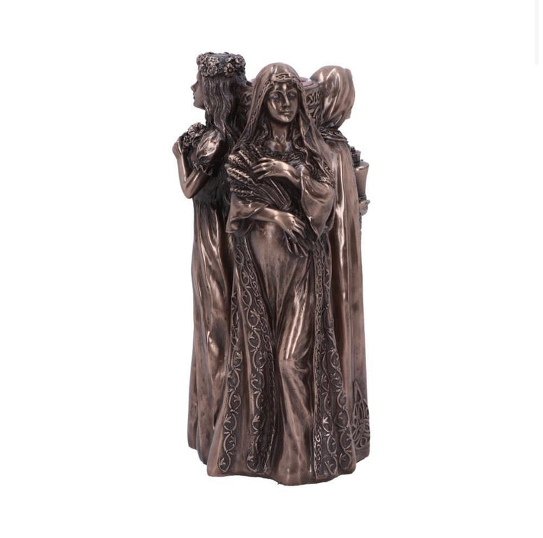 Maiden, Mother, Crone Candle Holder 17cm | Goddess | Deity | Wiccan | Pagan | Witchcraft | Spiritual | Candle | Moon