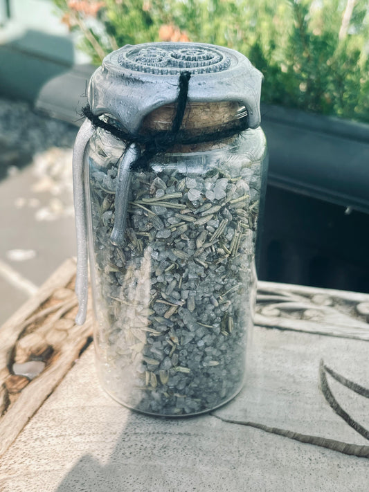 Protection Bath Salts | Aromatherapy | Witchcraft | Wiccan | Pagan | Banishing | Bath Ritual | Spell | Essential Oils | Gift | Love