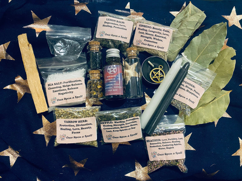 Banishing & Protection Spell Casting Kit | Wiccan | Pagan | Witchcraft | Spell Bottle | Candles | Oils | Herbs | Incense