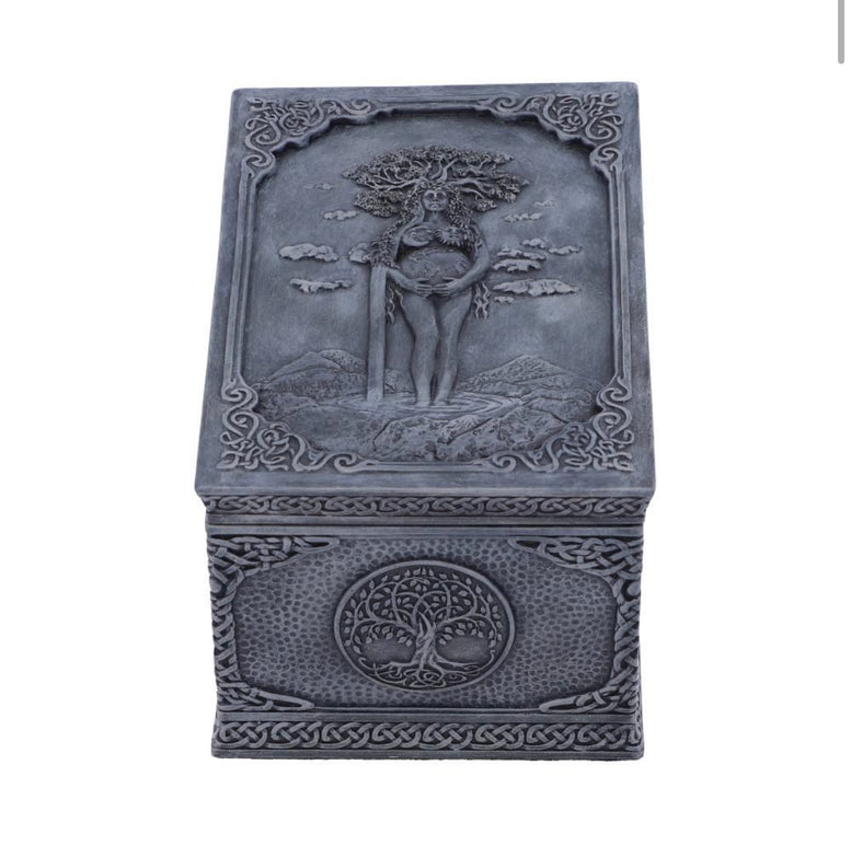 Mother Earth Box 15.5cm | Gaia | Witchcraft | Wiccan | Pagan | Storage Box | Jewellery Box | Goddess | Deity