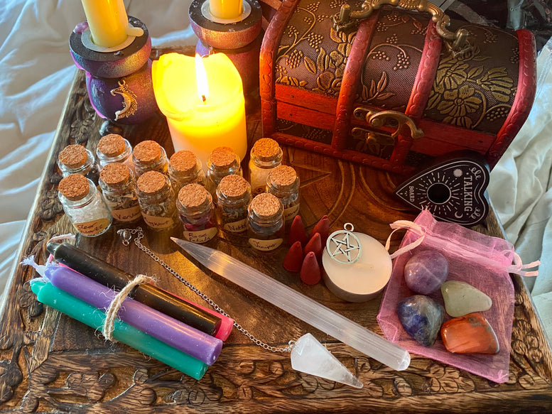 Witch’s Altar Box and Supplies