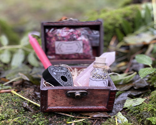 Rose Quartz Wand - Small Self Love Chest