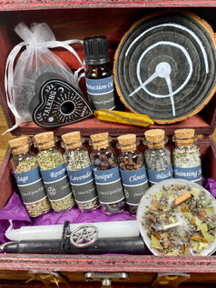 Witches Protection Ritual Spell Chest | Travel Chest | Travel Altar | Protection Spell | Wiccan | Pagan