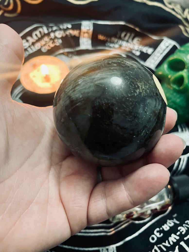 Natural Labradorite Sphere/Ball | 7cm | Crystal | Crystal Ball | Reiki | Chakra | Scrying | Divination | Witchcraft | Wiccan | Pagan | Gift