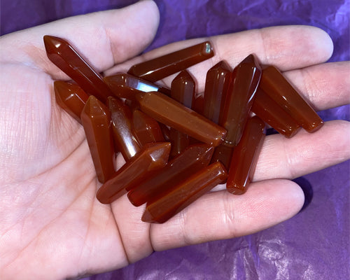 Carnelian Natural Point | Gemstones | Natural Gemstone | Reiki | Energy | Polished | Crystal Point | Crystal Bullet | Jewels