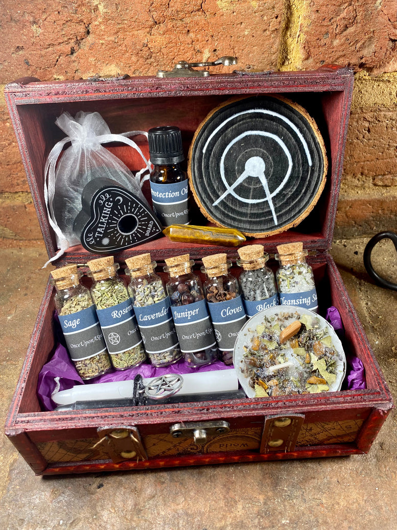 Witches Protection Ritual Spell Chest | Travel Chest | Travel Altar | Protection Spell | Wiccan | Pagan