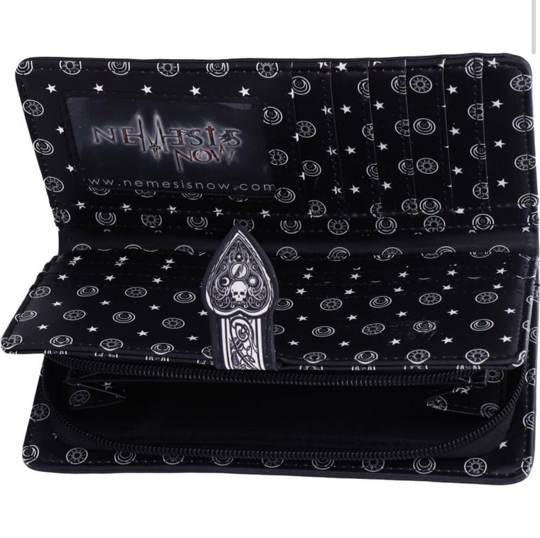 Spirit Board Embossed Purse Ouija Wallet Black 18.5cm | Occult | Gothic | Wiccan | Pagan | Witchcraft | Purse | Wallet