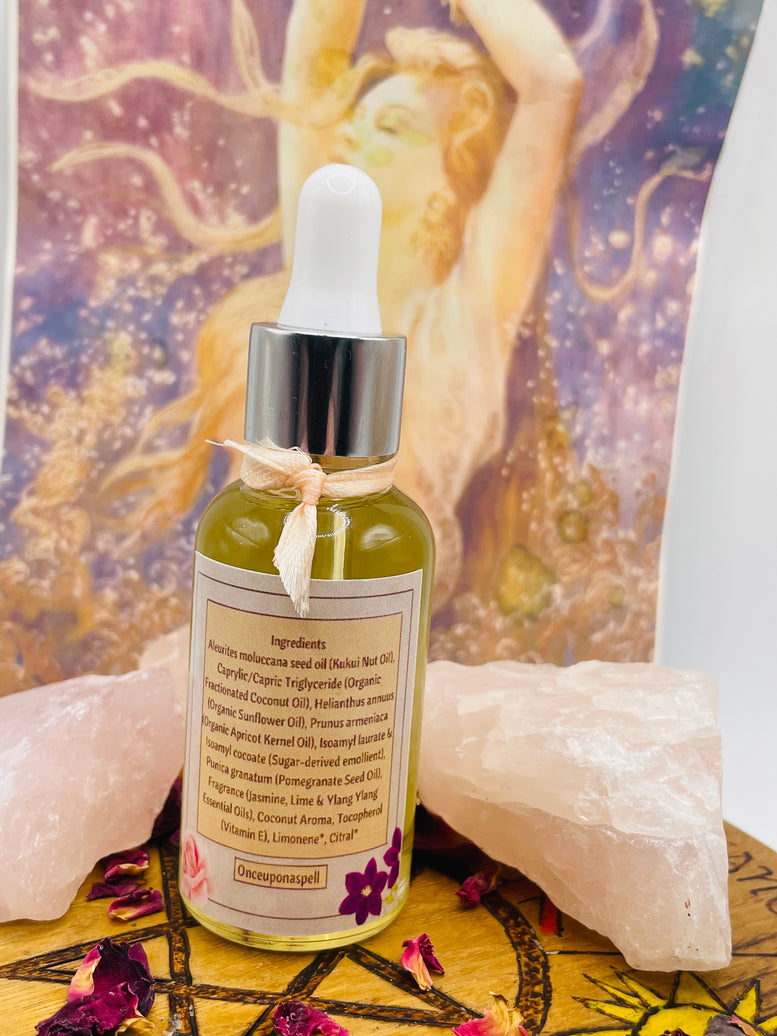 Exotic Goddess Luxury Bath & Body Oil | Feminine Energy | Crystal Infused | Wicca | Pagan | Witchcraft | Healing | Relax | Aromatherapy Spa