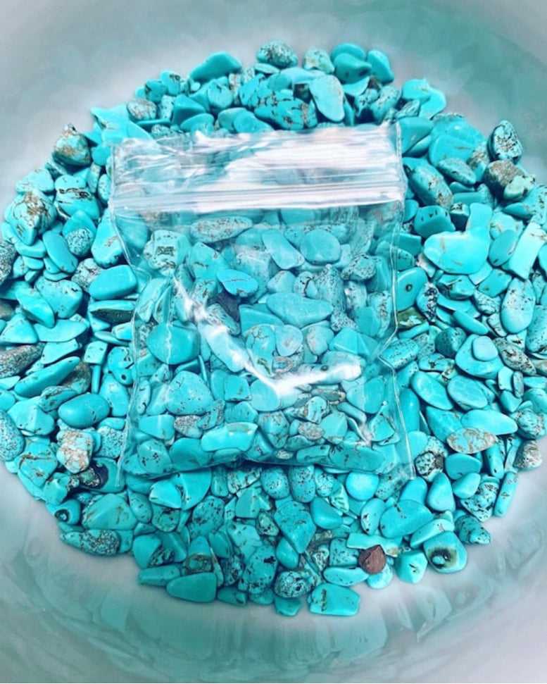 50g Turquoise Crystal Chips | Gemstones | Crafts | Natural Crystals | Arts And Crafts | Spell Bottles | Healing Stones