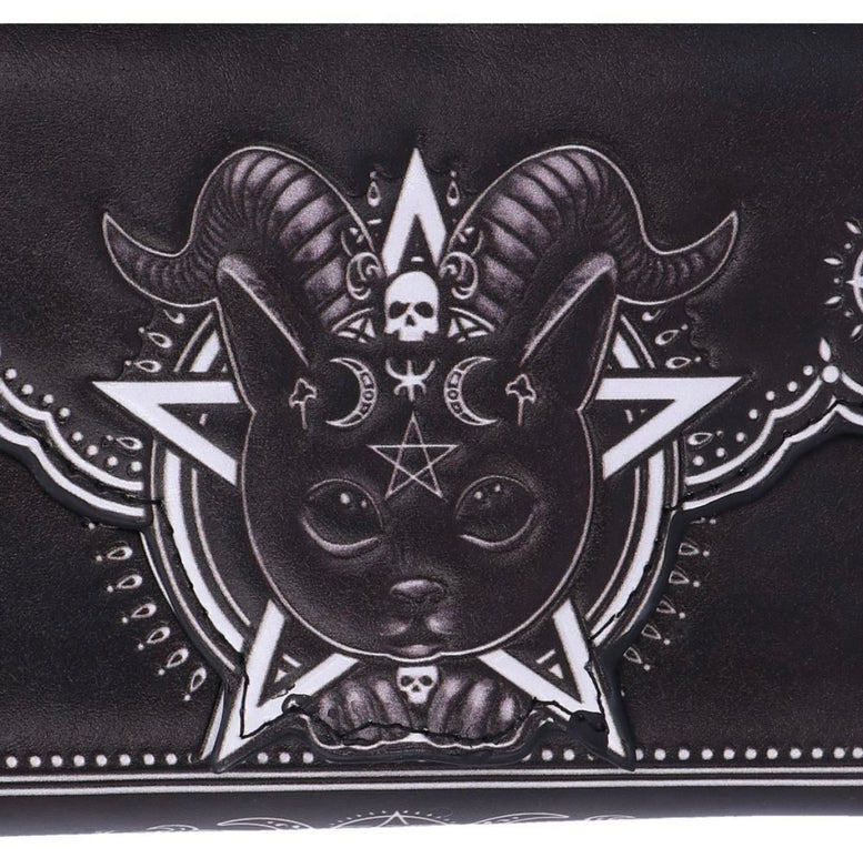 Pawzuph Embossed Purse 18.5cm | Cult Cutie | Occult | Nemesis Now | Witchcraft | Wiccan | Pagan | Gothic | Purse | Wallet