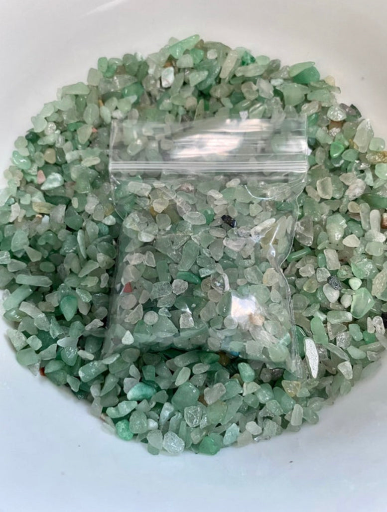 50g Green Aventurine Crystal Chips | Gemstones | Crafts | Natural Crystals | Arts And Crafts | Spell Bottles | Healing Stones