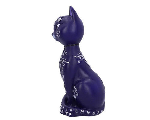 Purple Mystic Kitty 26cm Ouija Cat Figurine | Kitty | Gothic | Wiccan | Pagan | Witchcraft | Familiar | Witches Cat