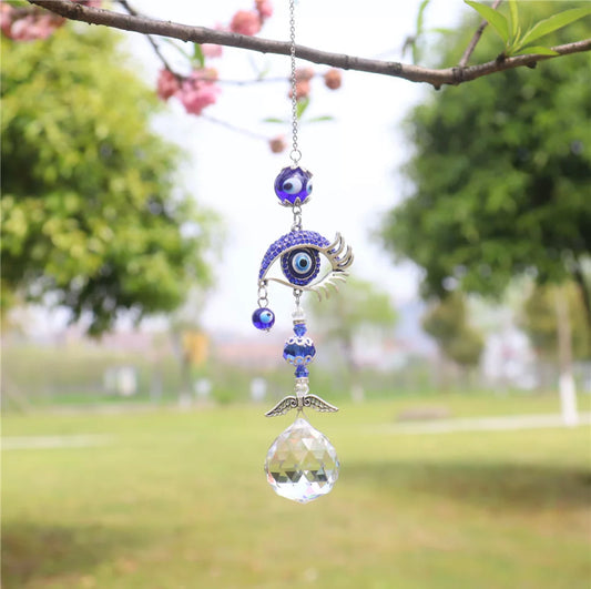 Evil Eye Sun Catcher | Witchcraft | Wiccan | Pagan | Protection | Amulet | Charm | Home Decor | Hanging