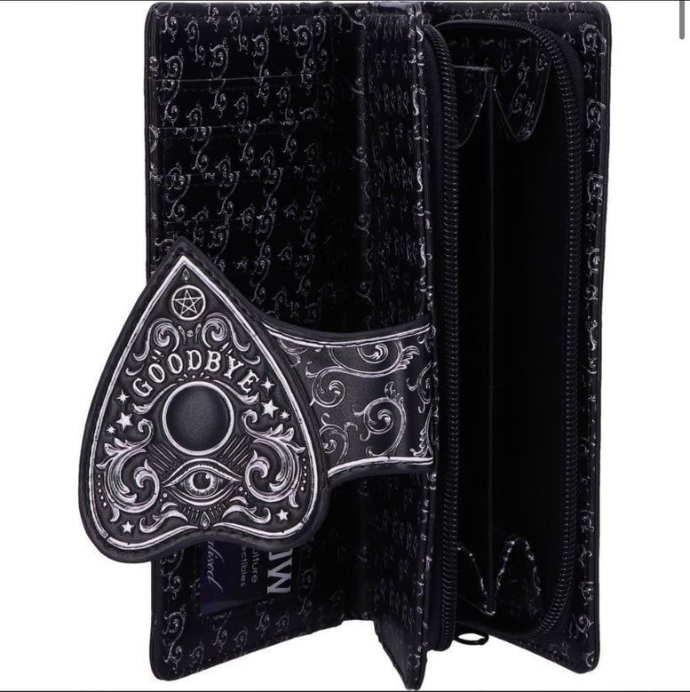 Spirit Board Planchette Embossed Purse 18.5cm | Witchcraft | Wiccan | Pagan | Gothic | Planchette | Coin Purse | Accessories | Occult