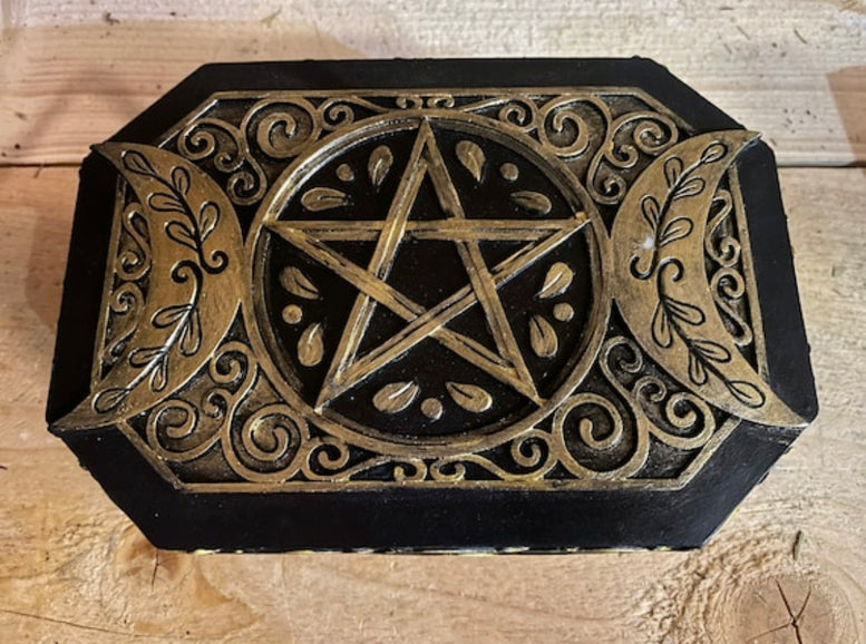 Goddess Hecate/Hekate Altar Box and Supplies | Deity | Triple Moon | Wicca | Pagan | Witchcraft | Goddess | Crossroads | Spells | Rituals