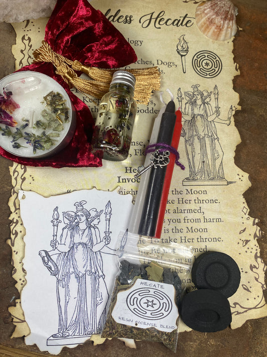 Hecate Honouring and offering Spell Kit | Wiccan | Pagan | Witchcraft | Hekate | Goddess | Moon Goddess | Crone