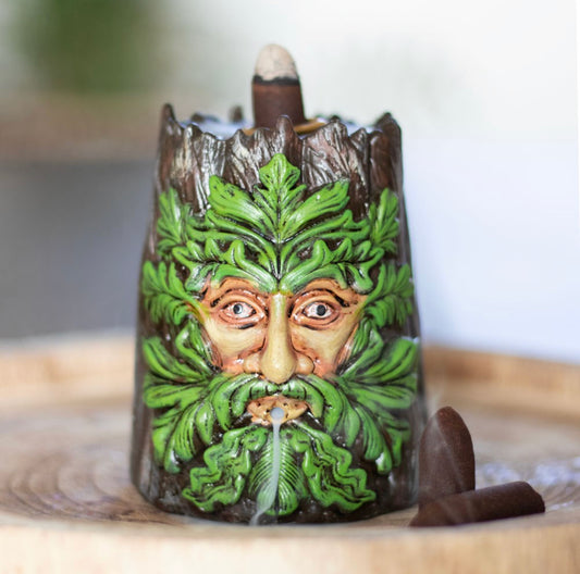 Spirit of the Trees Green Man Backflow Incense Burner | Tree Spirit | Deity | Wicca | Pagan | Witchcraft | Fragrance | Home Decor | Gift