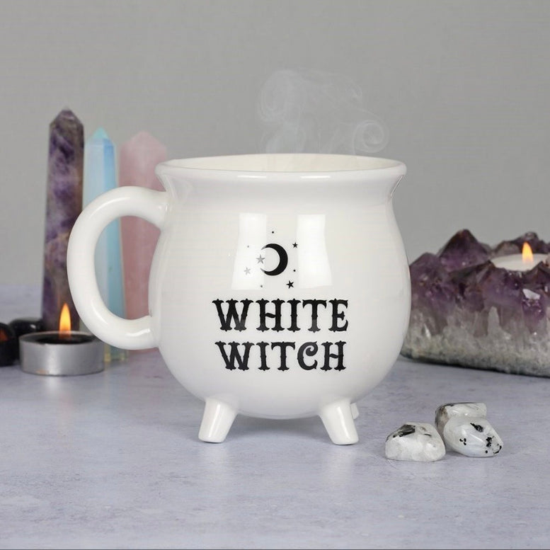 WHITE WITCH CAULDRON MUG/cup