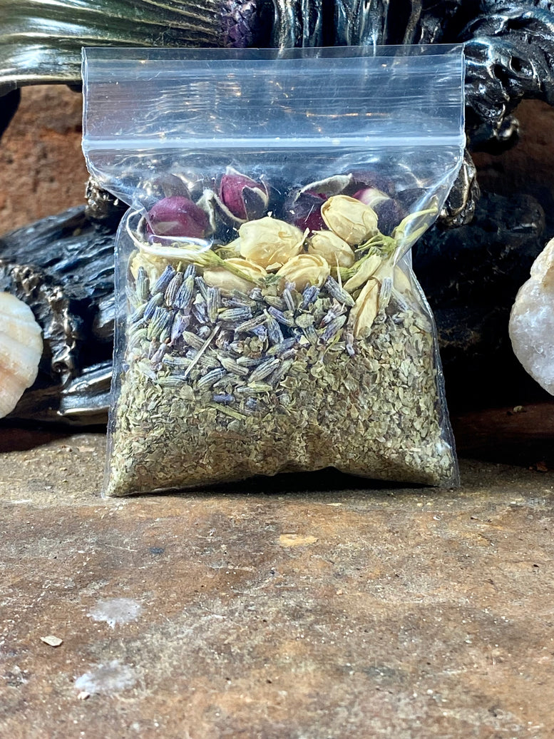 Hand Made Incense Blends Kit with Tongs & Spoon | Witchcraft | Wiccan | Pagan | Protection | Moon Spells | Ritual | Herbs | Resins