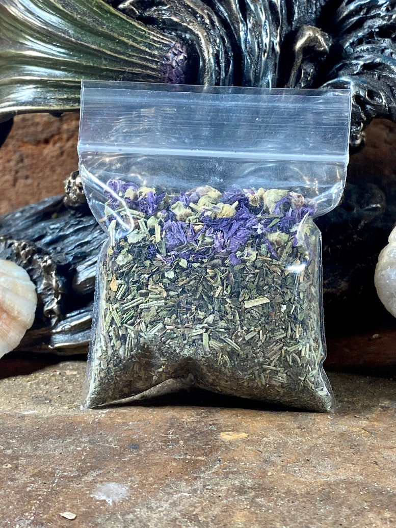 Hand Made Incense Blends Kit with Tongs & Spoon | Witchcraft | Wiccan | Pagan | Protection | Moon Spells | Ritual | Herbs | Resins