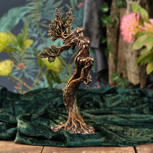 Bronze Mythological The Forest Nymph Elemental Figurine 25cm | Goddess | Deity | Pagan | Witchcraft | Wiccan | Ornament | Statue | Art