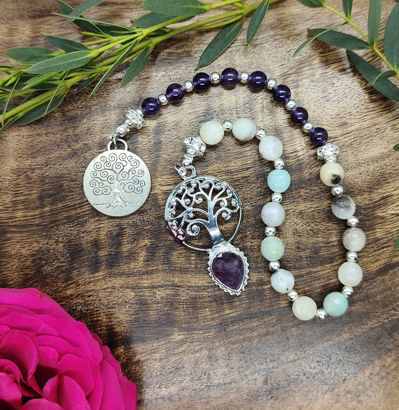 Witches Crystal & Charm Prayer Beads | Deity Worship | Chant | Mantra | Goddess | Witchcraft | Wiccan | Pagan | Gift | Sabbats | Lunar Month