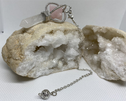 Rose Quartz Dowsing Pendulum