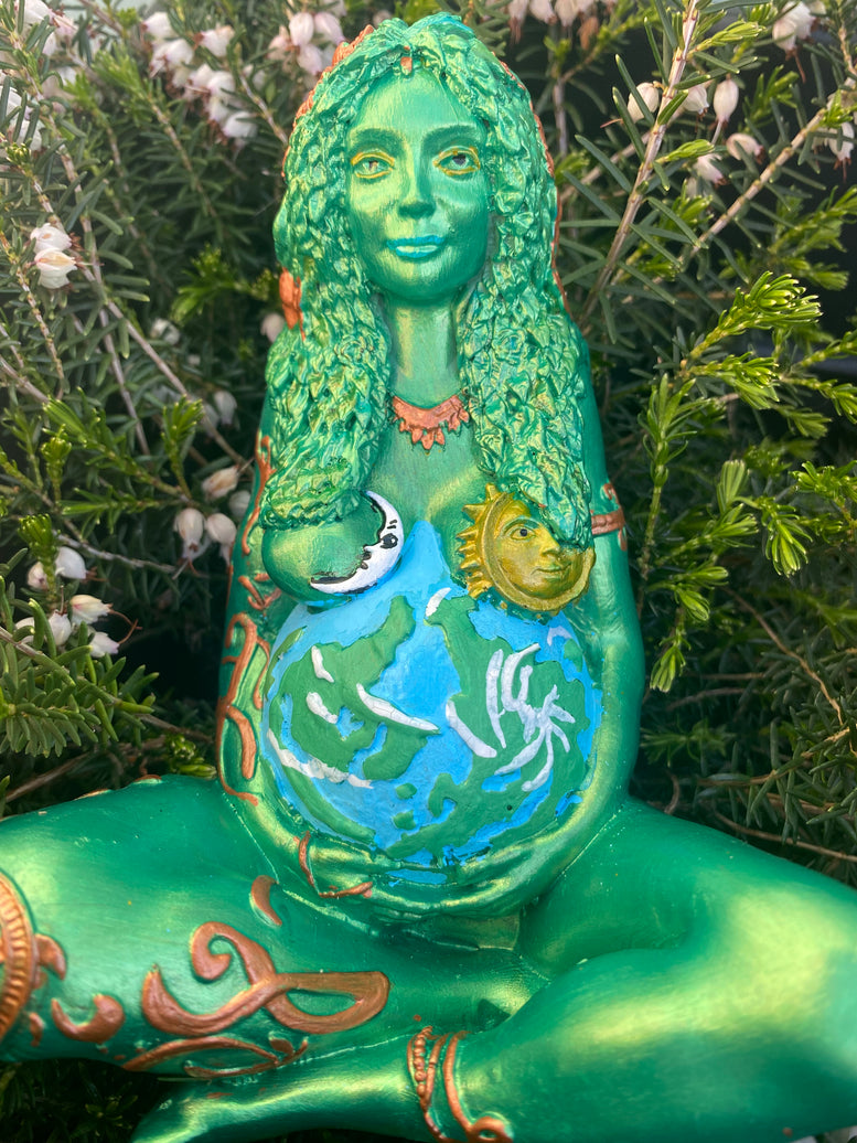 15cm Mother Earth Gaia Hand Painted Statue | Witchcraft | Wiccan | Pagan | Deity | Goddess